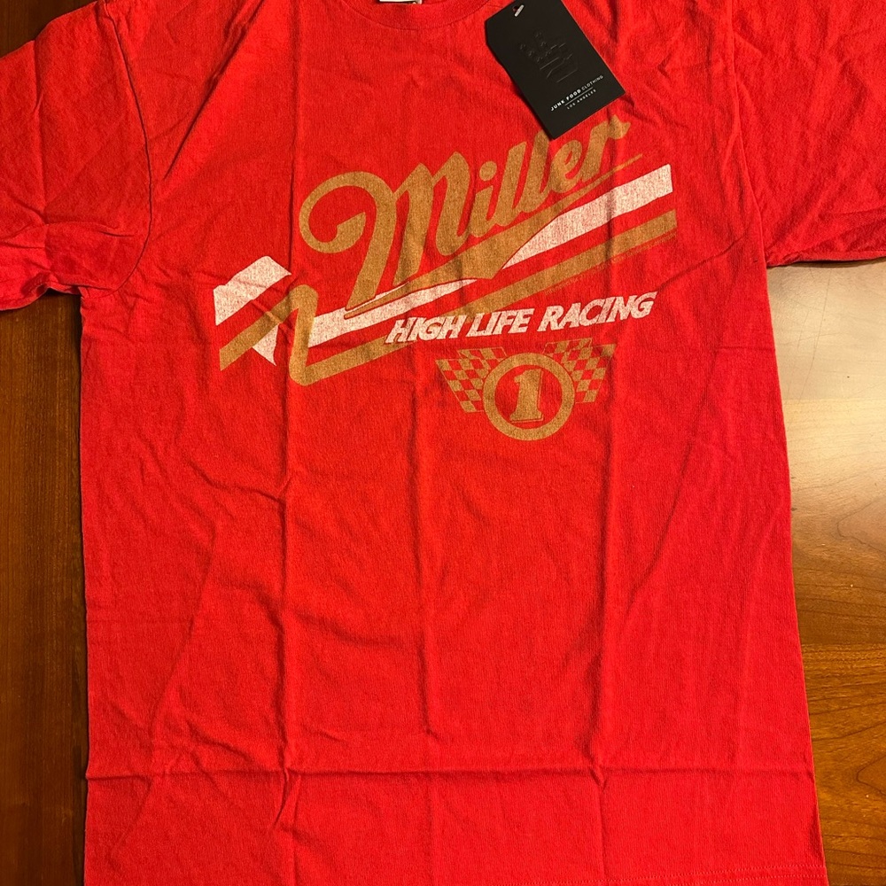 Junk Food Clothing Red Miller Racing Tee